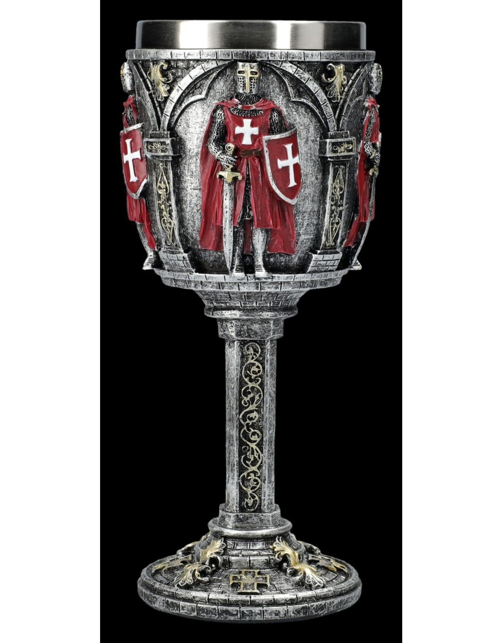 VG Tankards and mugs - Medieval Goblet Red Crusader