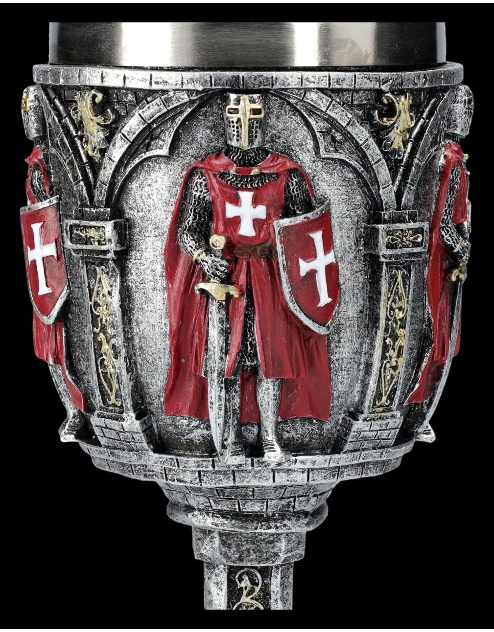 VG Tankards and mugs - Medieval Goblet Red Crusader