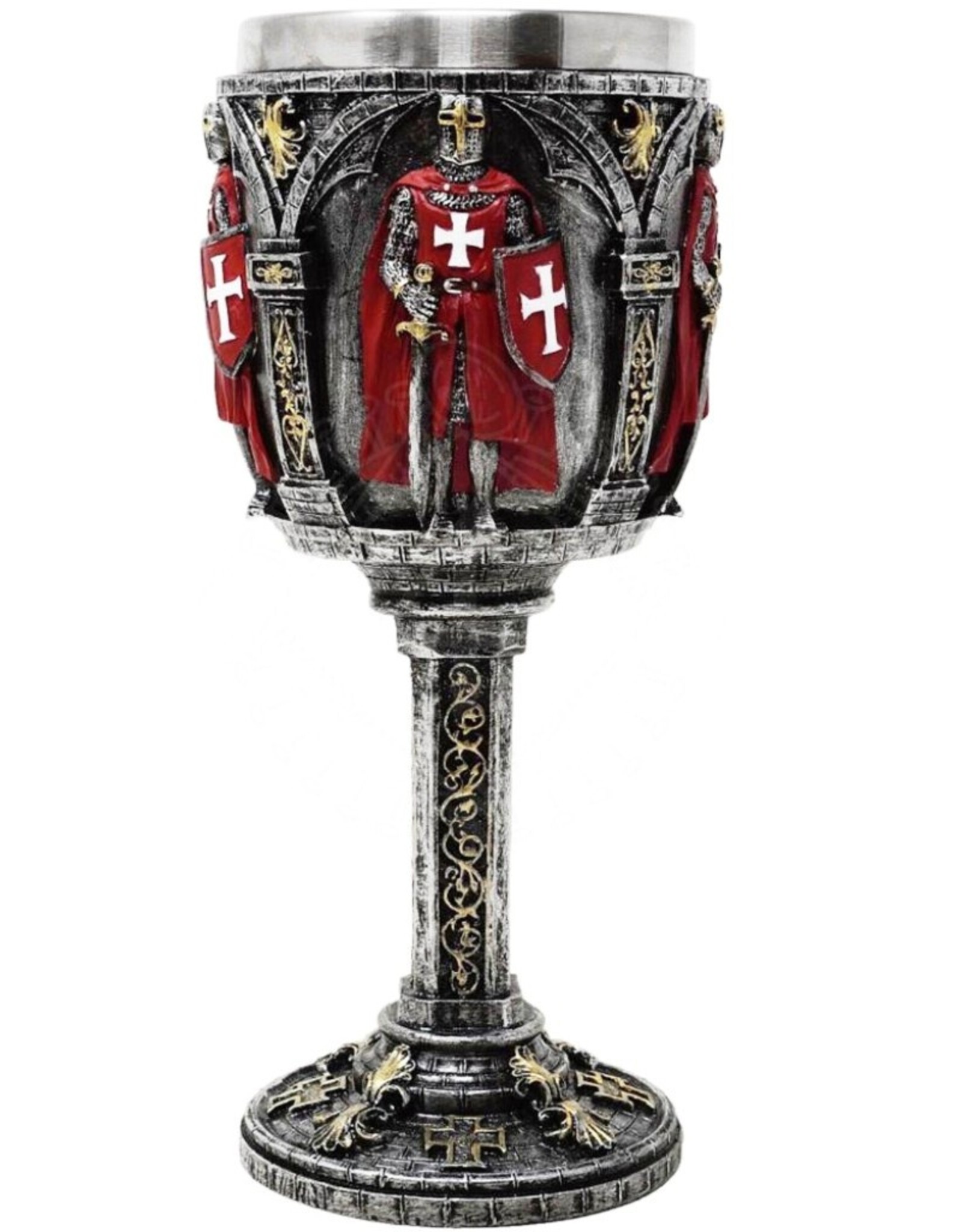 VG Tankards and mugs - Medieval Goblet Red Crusader