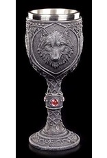 VG Giftware & Lifestyle - Black Wolf Gothic Goblet 20cm