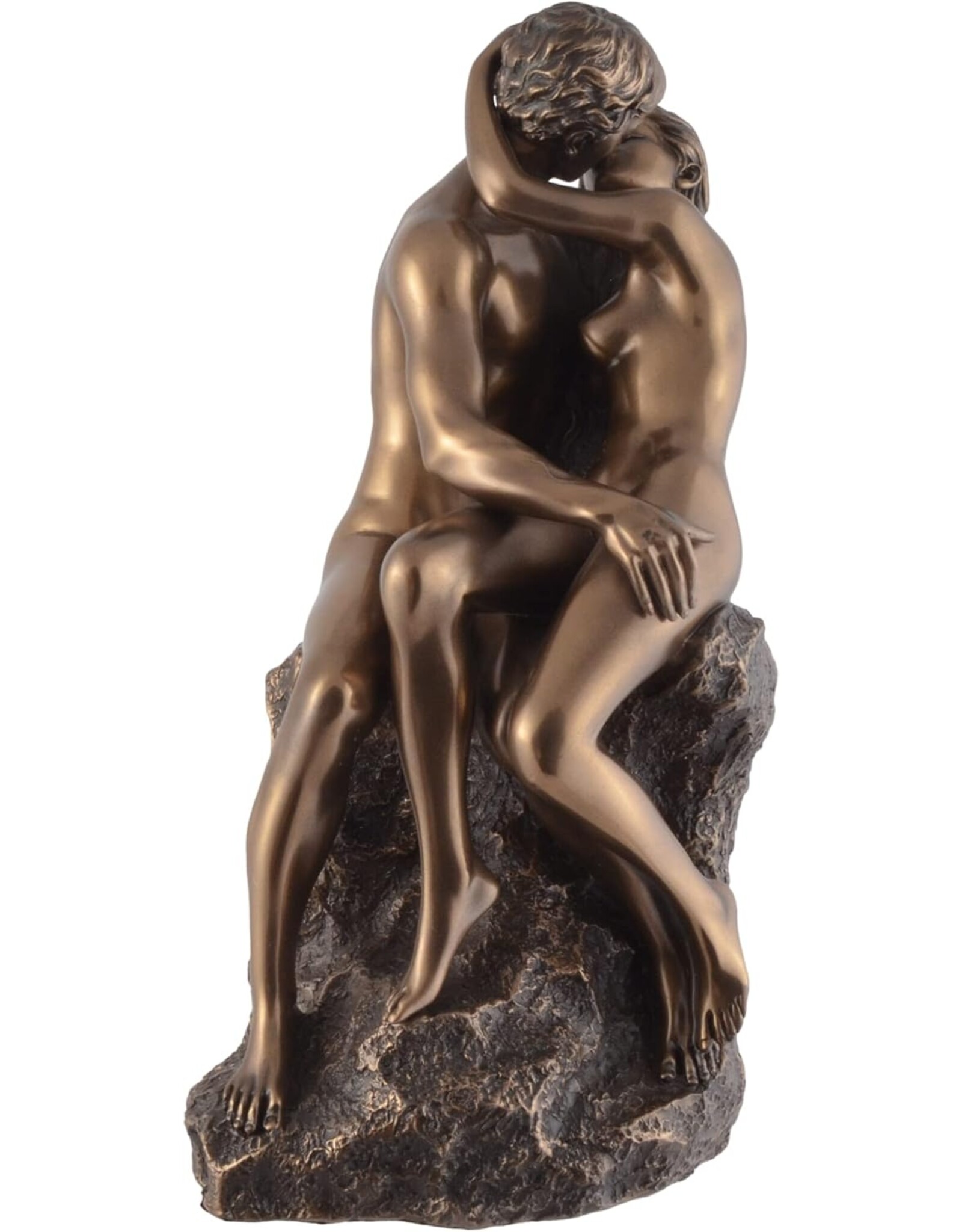 Veronese Design Giftware & Lifestyle - The Kiss - Lovers on the Rock statue - Veronese Design 24cm