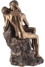 Veronese Design Giftware & Lifestyle - The Kiss - Lovers on the Rock beeld - Veronese Design 24cm