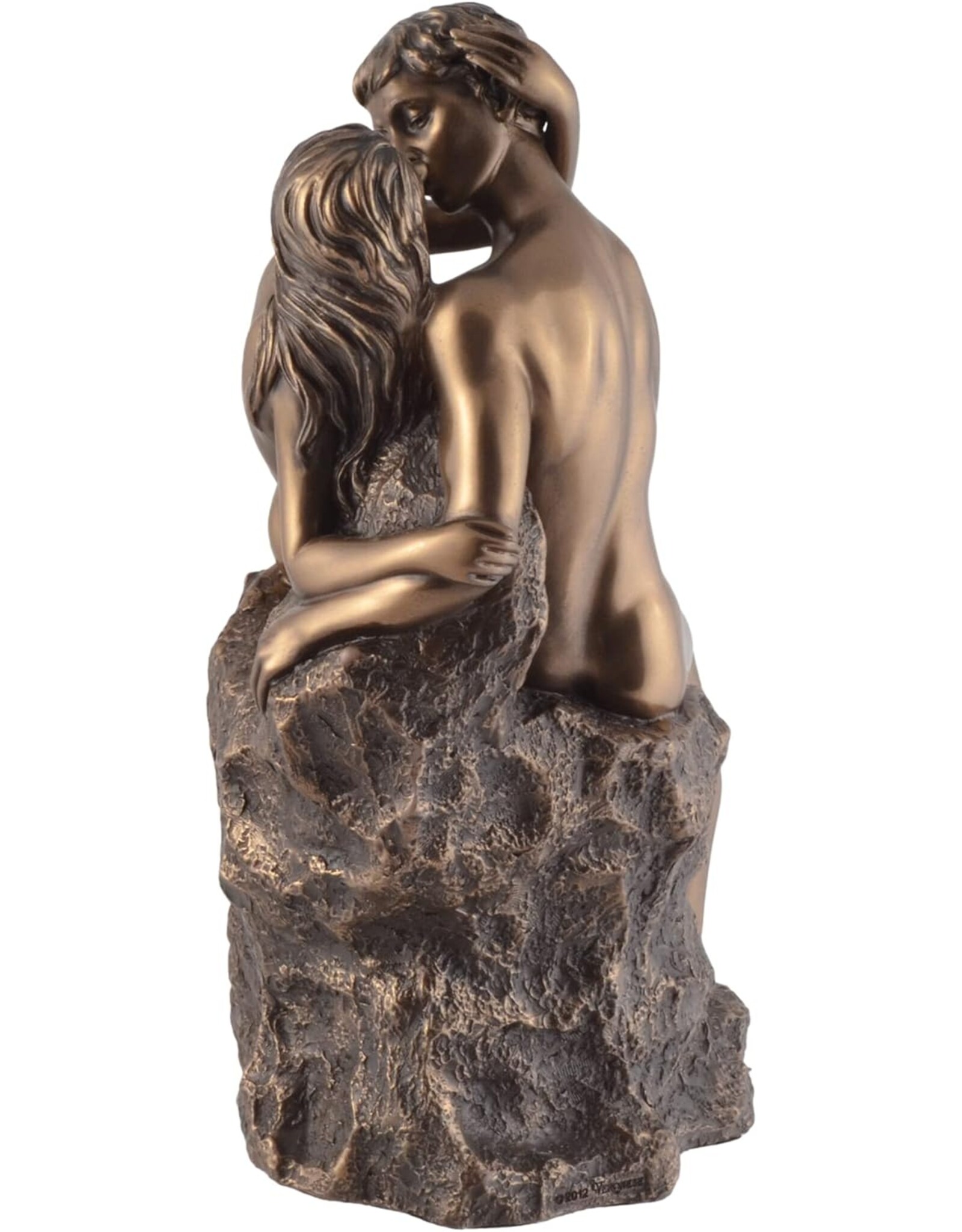 Veronese Design Giftware & Lifestyle - The Kiss - Lovers on the Rock statue - Veronese Design 24cm