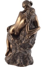 Veronese Design Giftware & Lifestyle - The Kiss - Lovers on the Rock beeld - Veronese Design 24cm