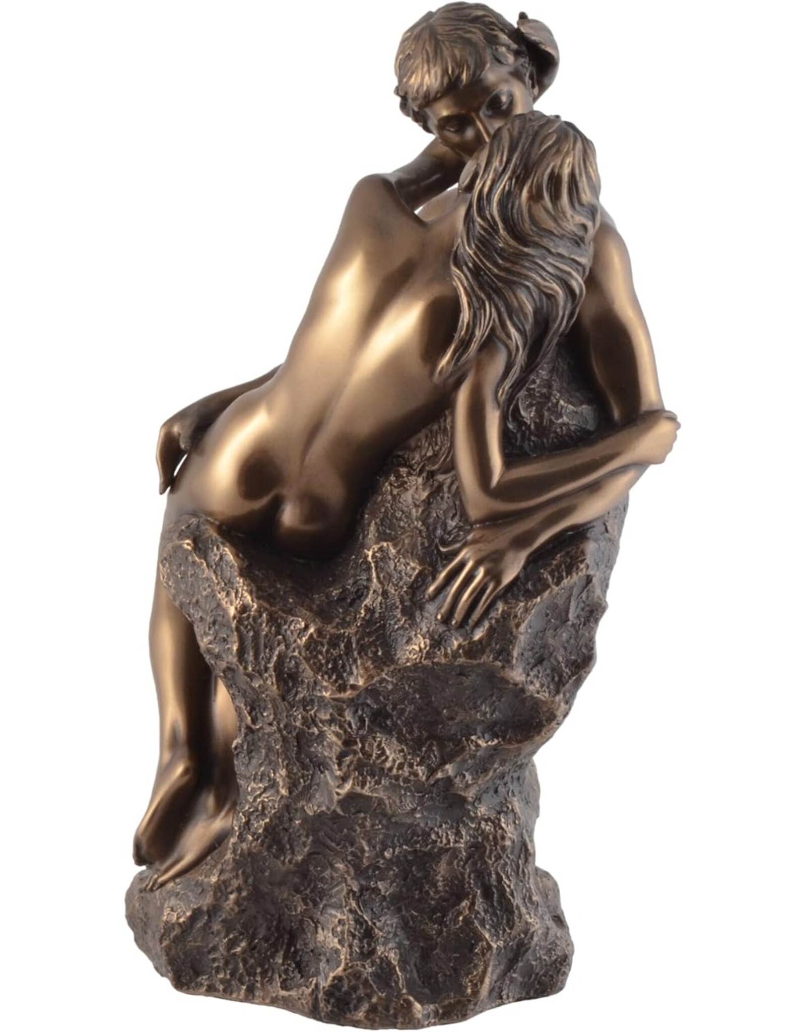 Veronese Design Giftware & Lifestyle - The Kiss - Lovers on the Rock beeld - Veronese Design 24cm