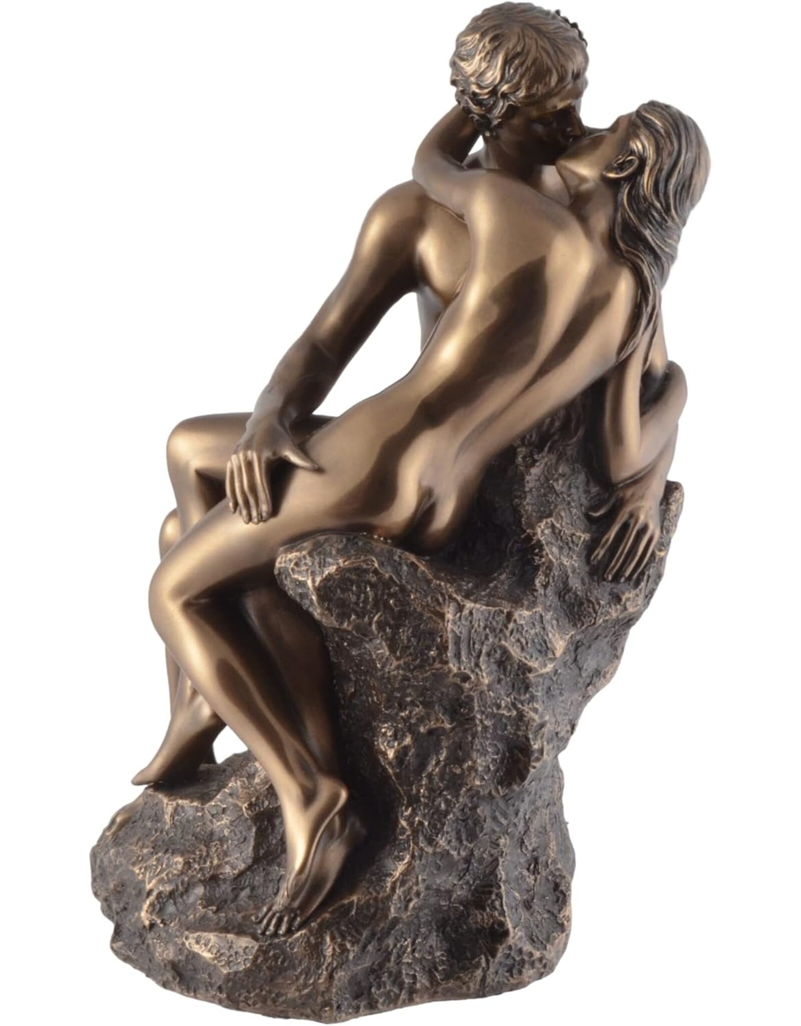 Veronese Design Giftware & Lifestyle - The Kiss - Lovers on the Rock statue - Veronese Design 24cm