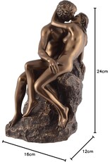 Veronese Design Giftware & Lifestyle - The Kiss - Lovers on the Rock beeld - Veronese Design 24cm