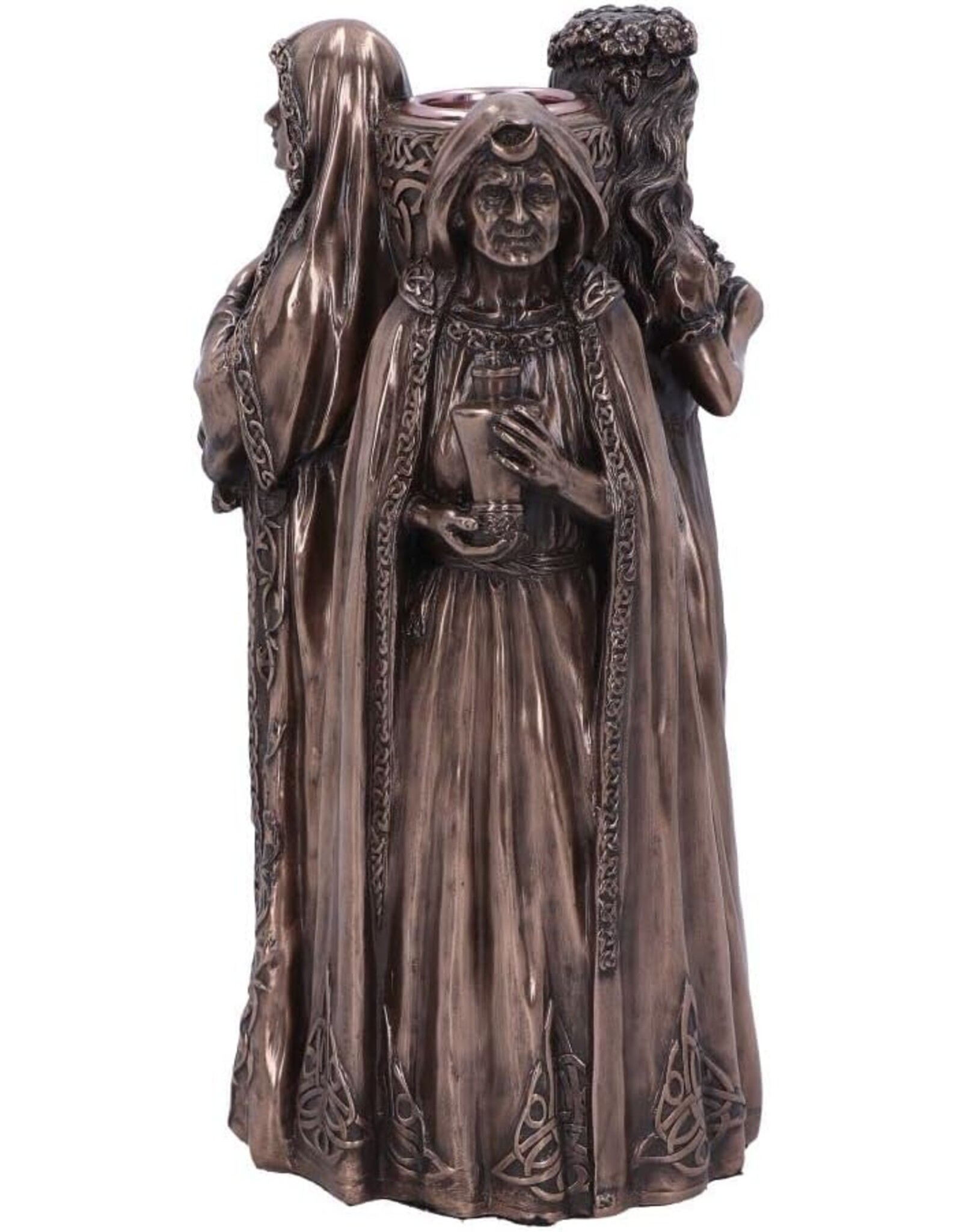 Veronese Design Giftware & Lifestyle - Trinity Celtic Triple Goddess Candle Holder