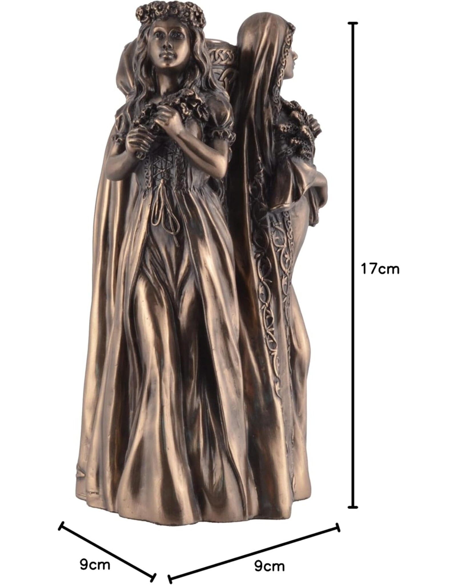 Veronese Design Giftware & Lifestyle - Trinity Celtic Triple Goddess Candle Holder