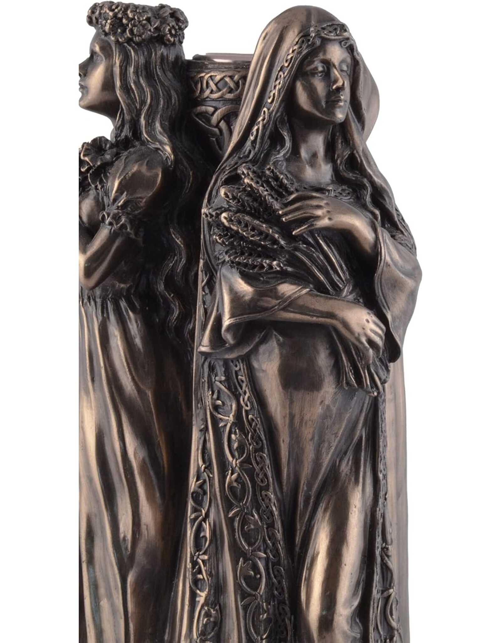 Veronese Design Giftware & Lifestyle - Trinity Celtic Triple Goddess Candle Holder