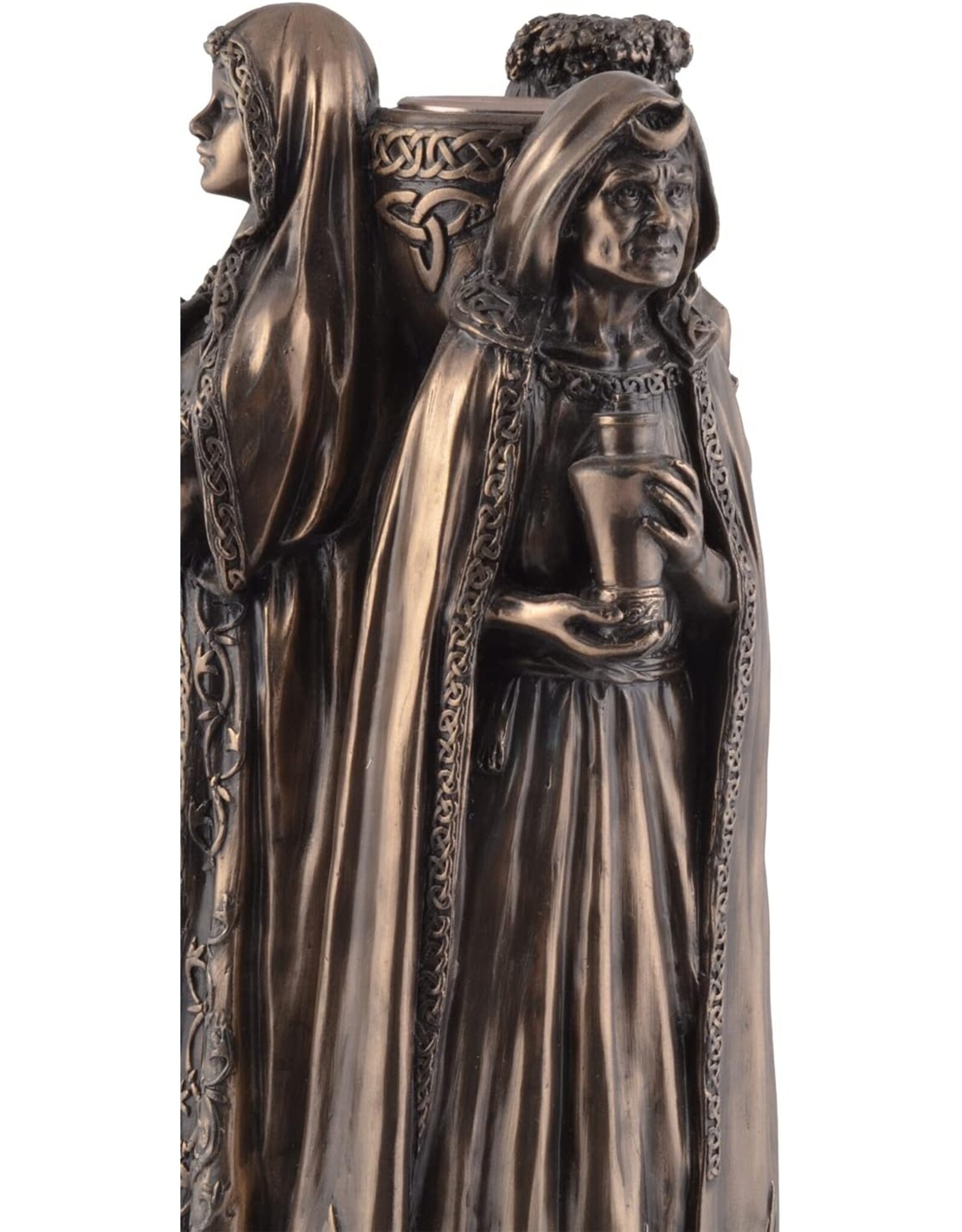 Veronese Design Giftware & Lifestyle - Trinity Keltische Drievoudige Godin Kandelaar
