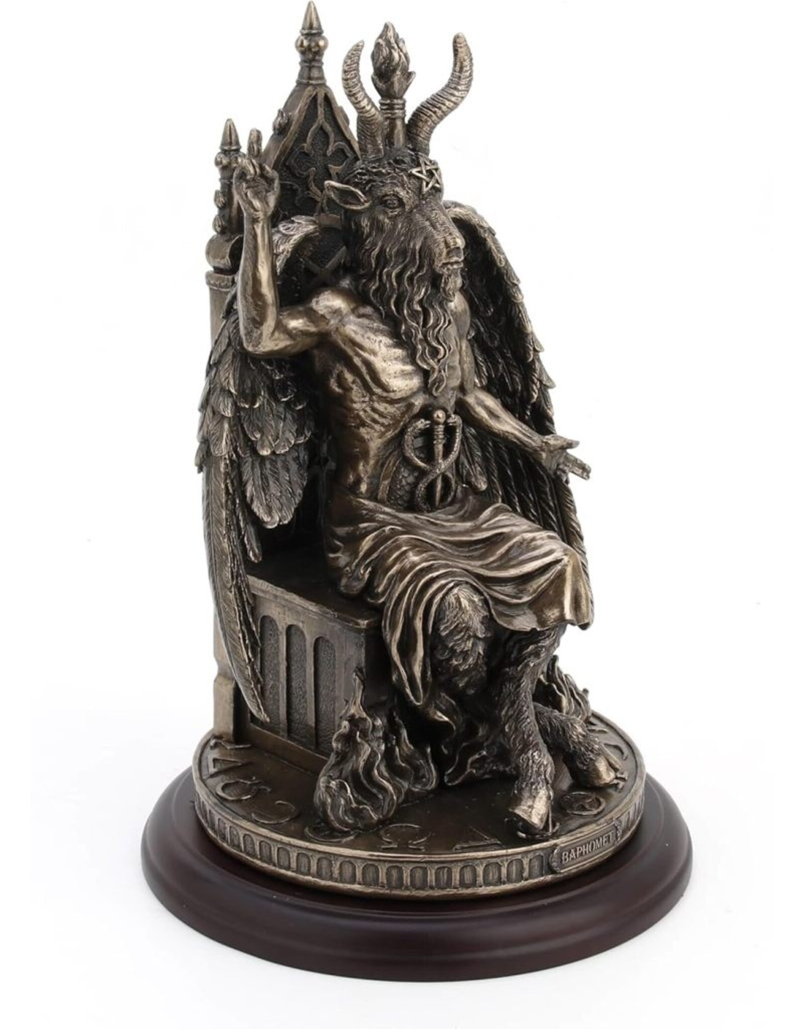Veronese Design Giftware & Lifestyle - Baphomet zittend op Aardbol 20,5cm Veronese Design  - Copy