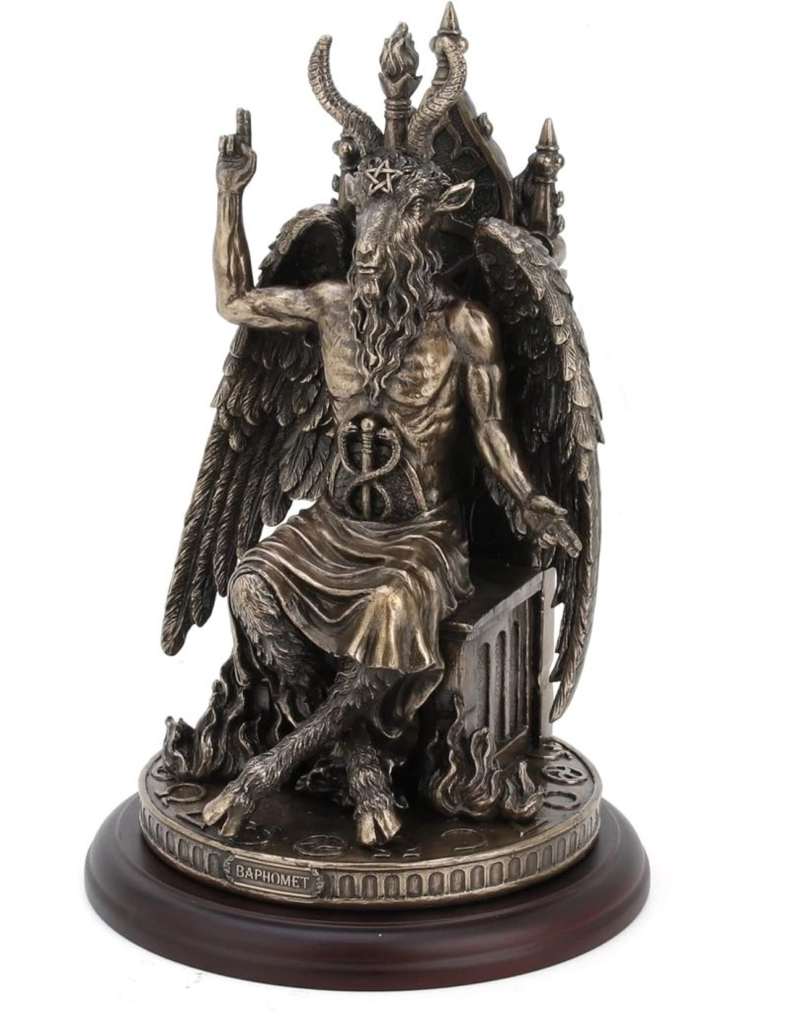 Veronese Design Giftware & Lifestyle - Baphomet sitting on Globe 20.5cm Veronese Design  - Copy