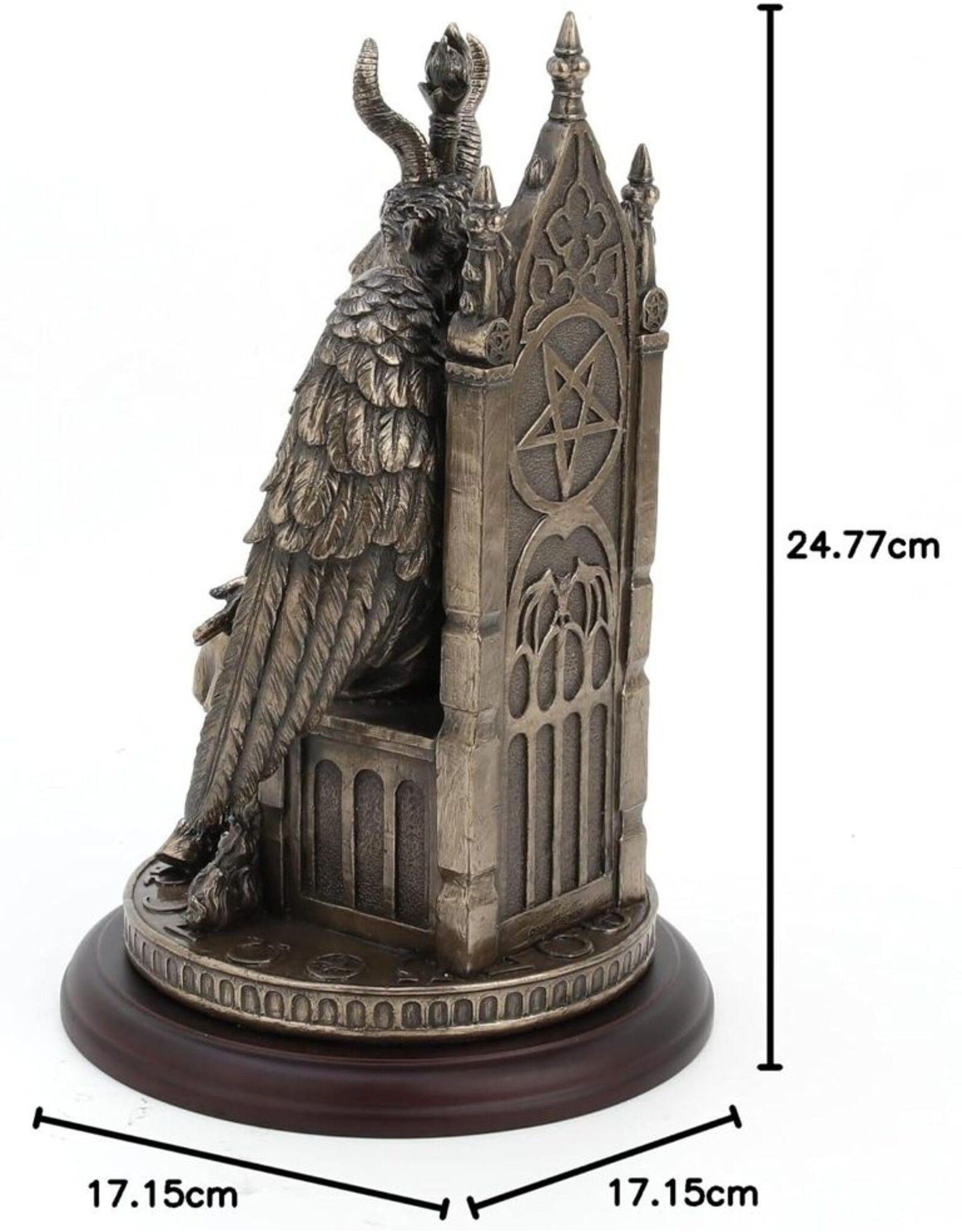 Veronese Design Giftware & Lifestyle - Baphomet sitting on Globe 20.5cm Veronese Design  - Copy