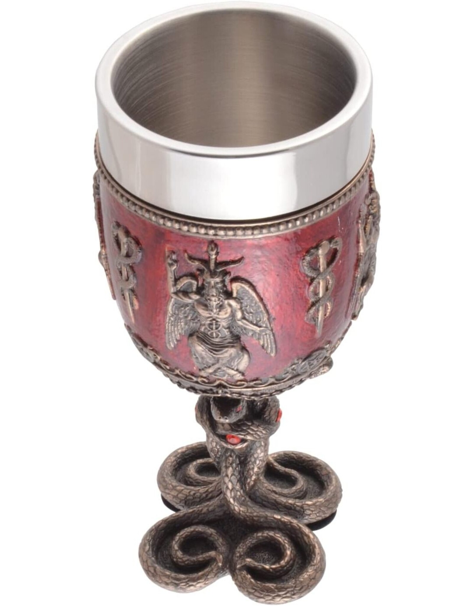 Veronese Design Bekers en Kelken - Baphomet Kelk met Slangenvoet - Veronese Design