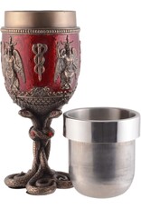 Veronese Design Tankards and mugs - Baphomet Goblet with Snake base - Veronese Design