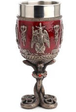 Veronese Design Bekers en Kelken - Baphomet Kelk met Slangenvoet - Veronese Design