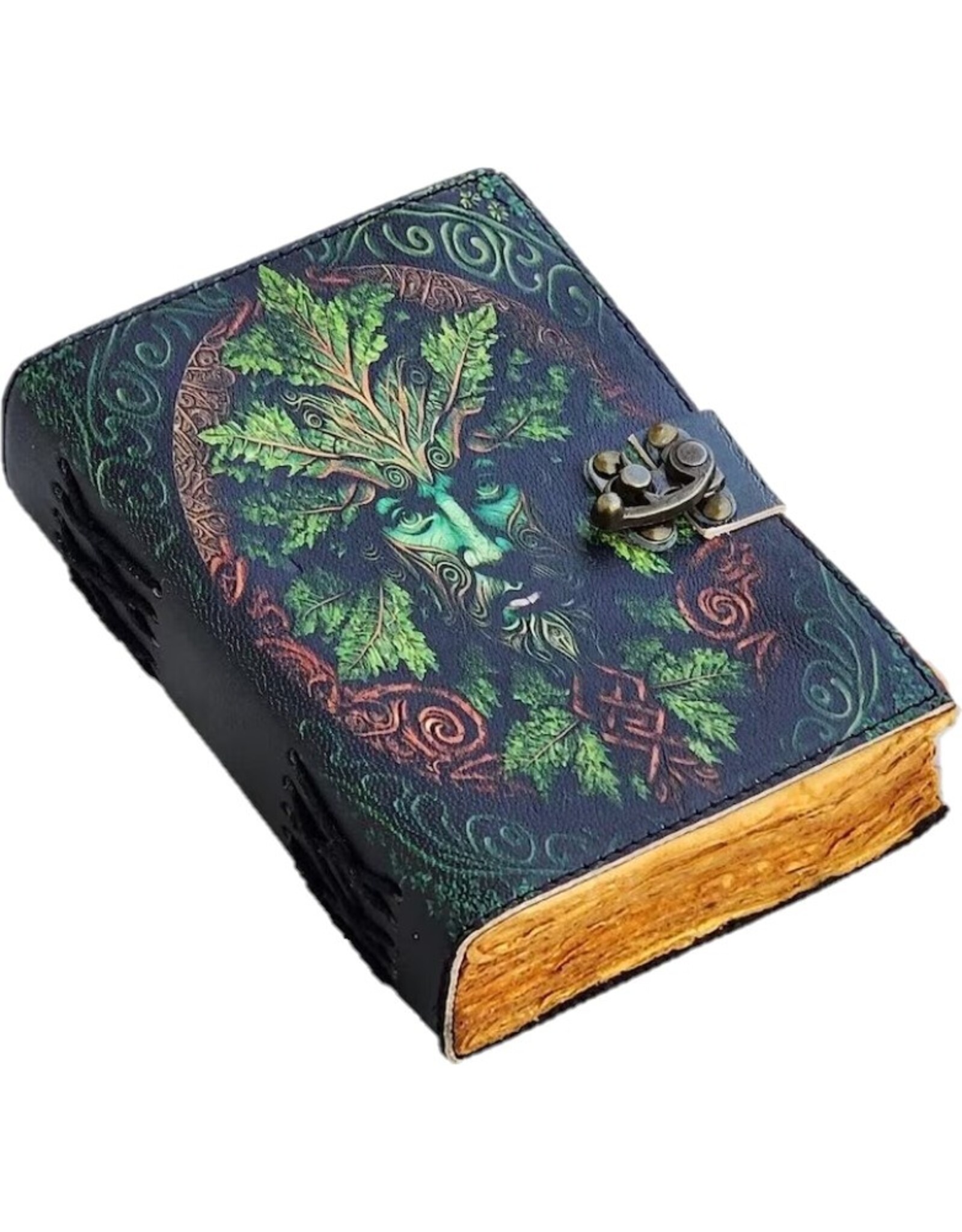 BB Miscellaneous - Green Man Leather Journal 18x13cm
