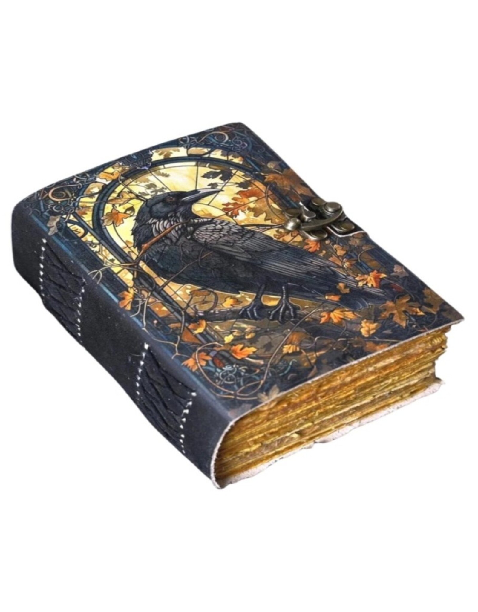 BB Miscellaneous - Gothic Raven Leather Journal 18x13cm