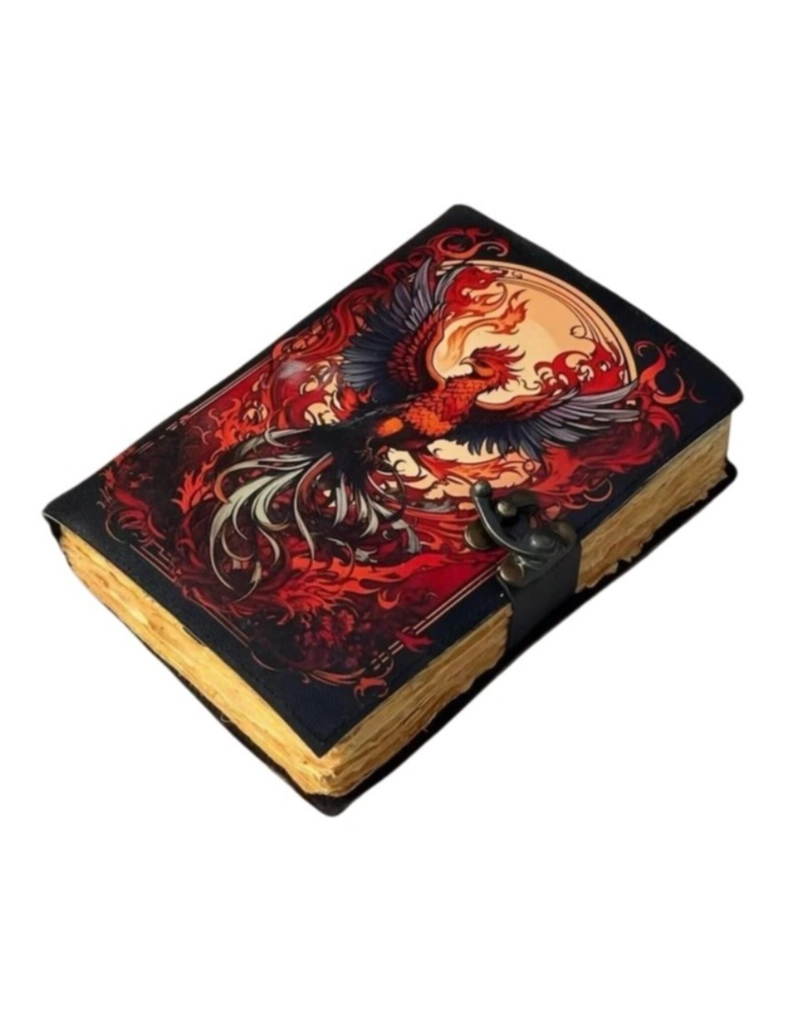 BB Miscellaneous - Feniks Vogel Leren Dagboek  18x13cm