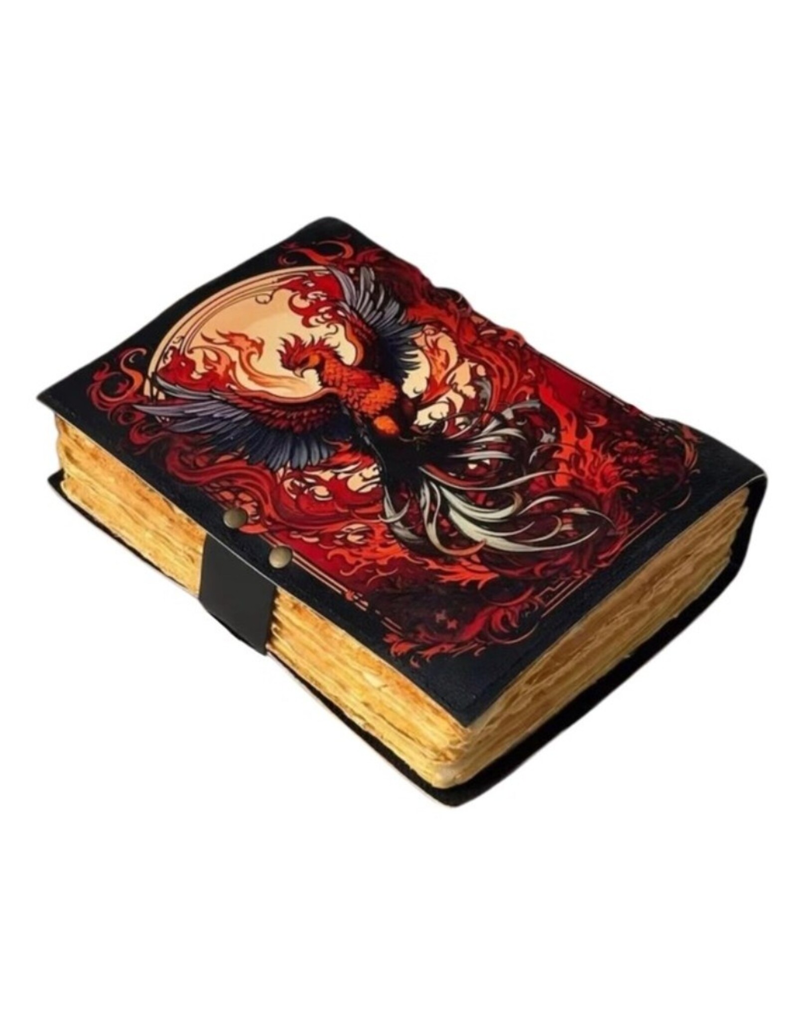 BB Miscellaneous - Feniks Vogel Leren Dagboek  18x13cm