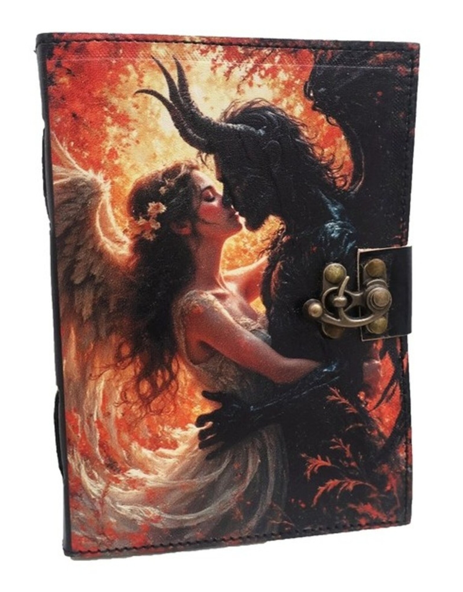 BB Miscellaneous - Demon and Angel Leather Journal 18cm  x  13cm