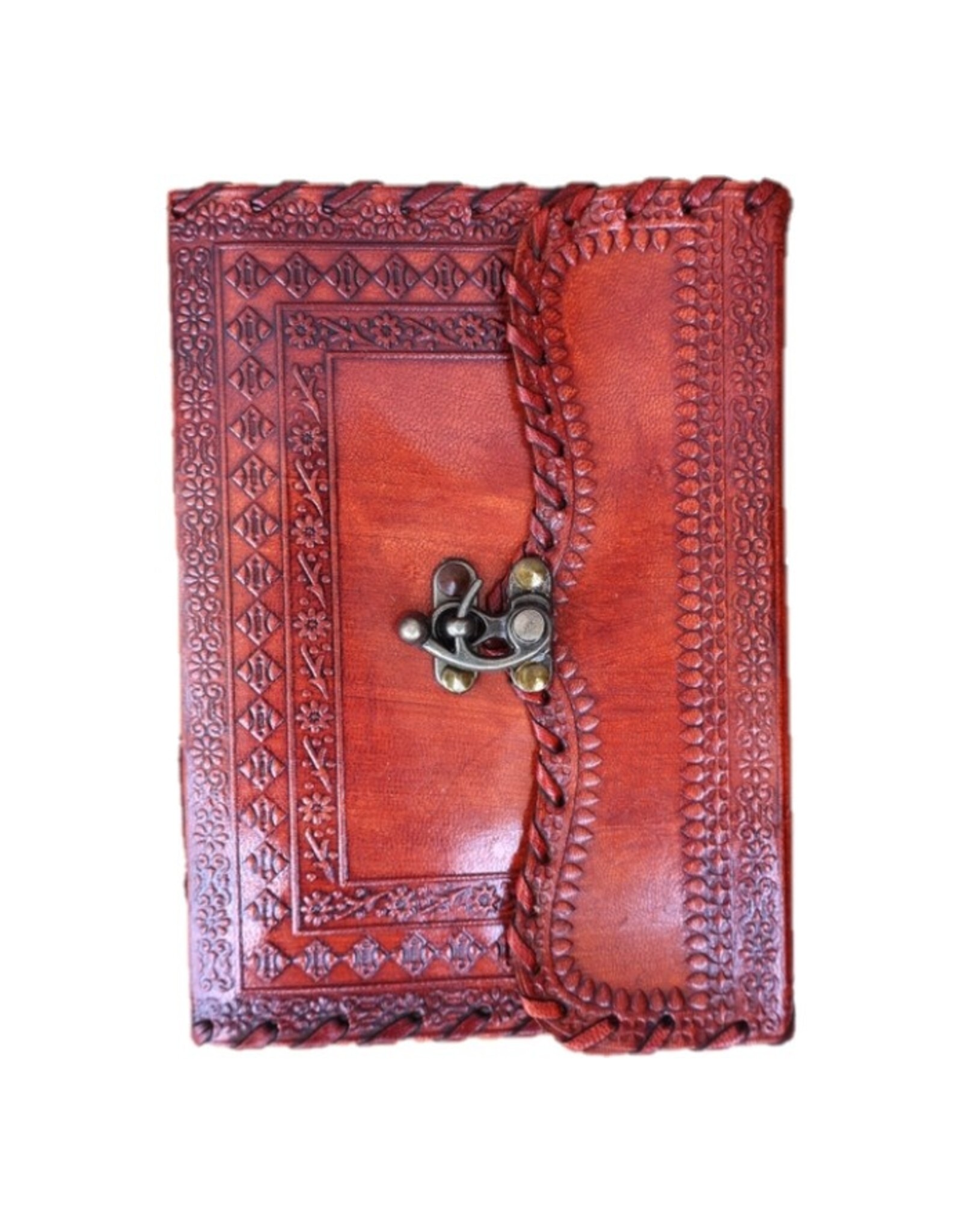 BB Miscellaneous - Vintage Leather Journal with Hook Closure