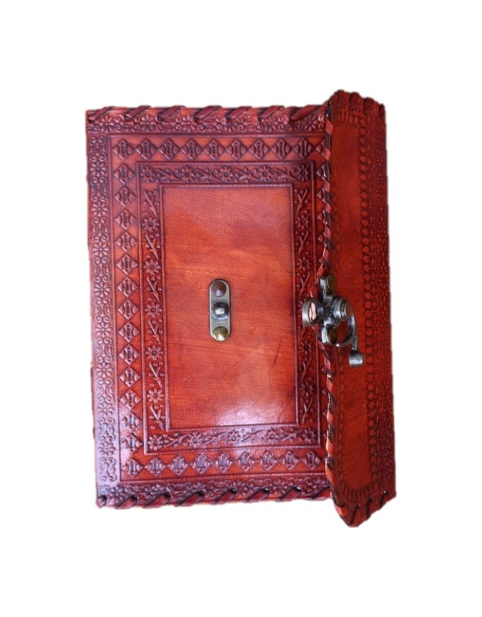 BB Miscellaneous - Vintage Leather Journal with Hook Closure