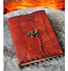 BB Vintage Leren Dagboek  met Haaksluiting