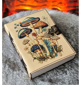 BB Leren Dagboek Magische Paddenstoelen 18 x  13cm