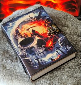 BB Skull Grim Reaper Leren Dagboek 18x13cm