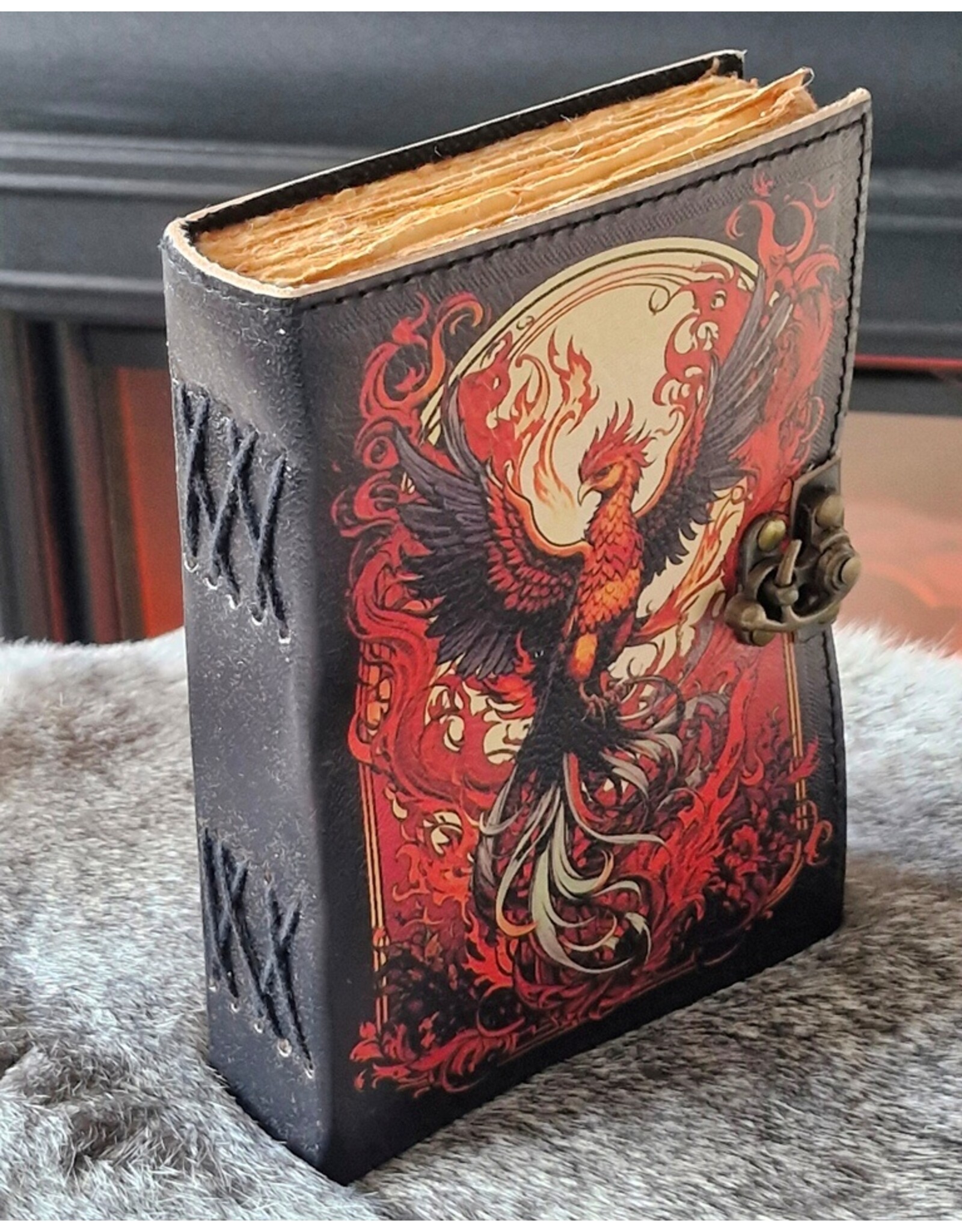 BB Miscellaneous - Phoenix Bird Leather Journal 18x13cm
