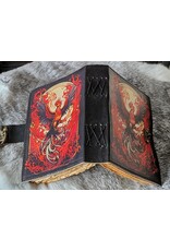 BB Miscellaneous - Feniks Vogel Leren Dagboek  18x13cm