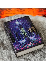 BB Miscellaneous - Neon Lovers Skeletons Leather Journal 18x13cm