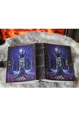 BB Miscellaneous - Neon Lovers Skeletten Leren Dagboek  18x13cm