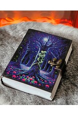 BB Miscellaneous - Neon Lovers Skeletons Leather Journal 18x13cm