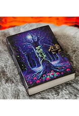 BB Miscellaneous - Neon Lovers Skeletons Leather Journal 18x13cm