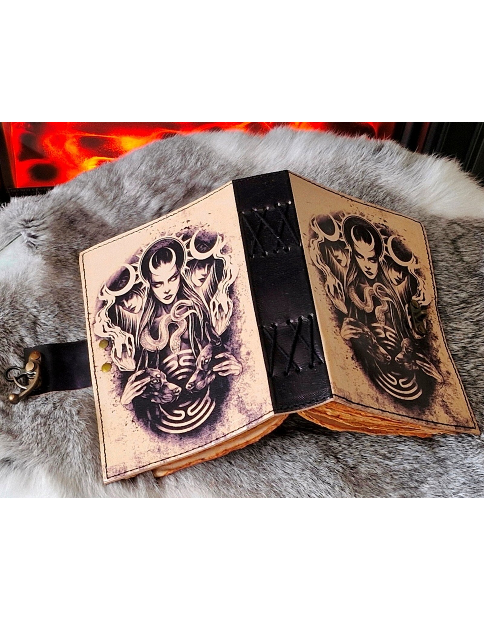 BB Miscellaneous - Tarot Vintage Leren Dagboek  18x13cm