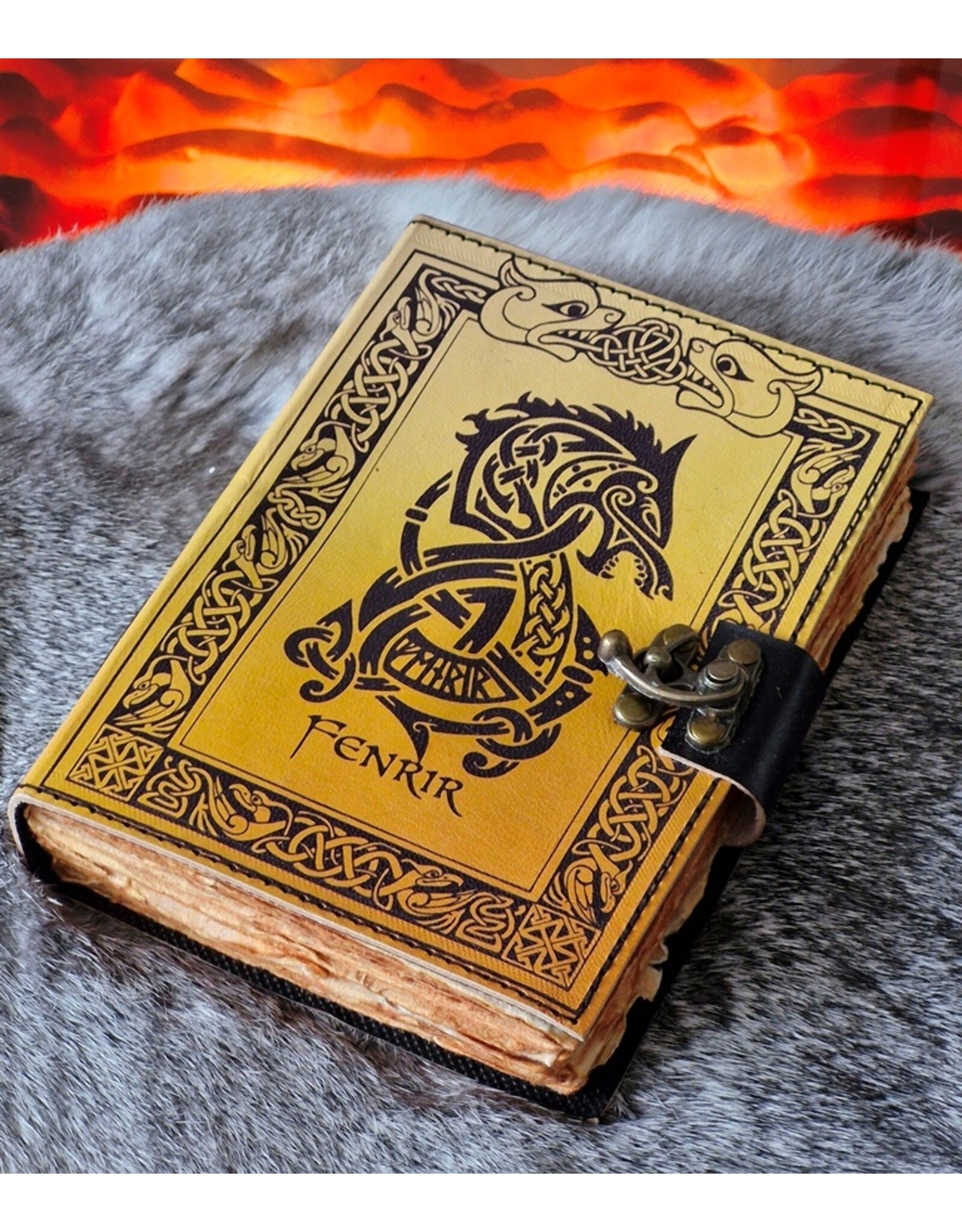 BB Miscellaneous - Fernir Vintage Leren Dagboek  18x13cm