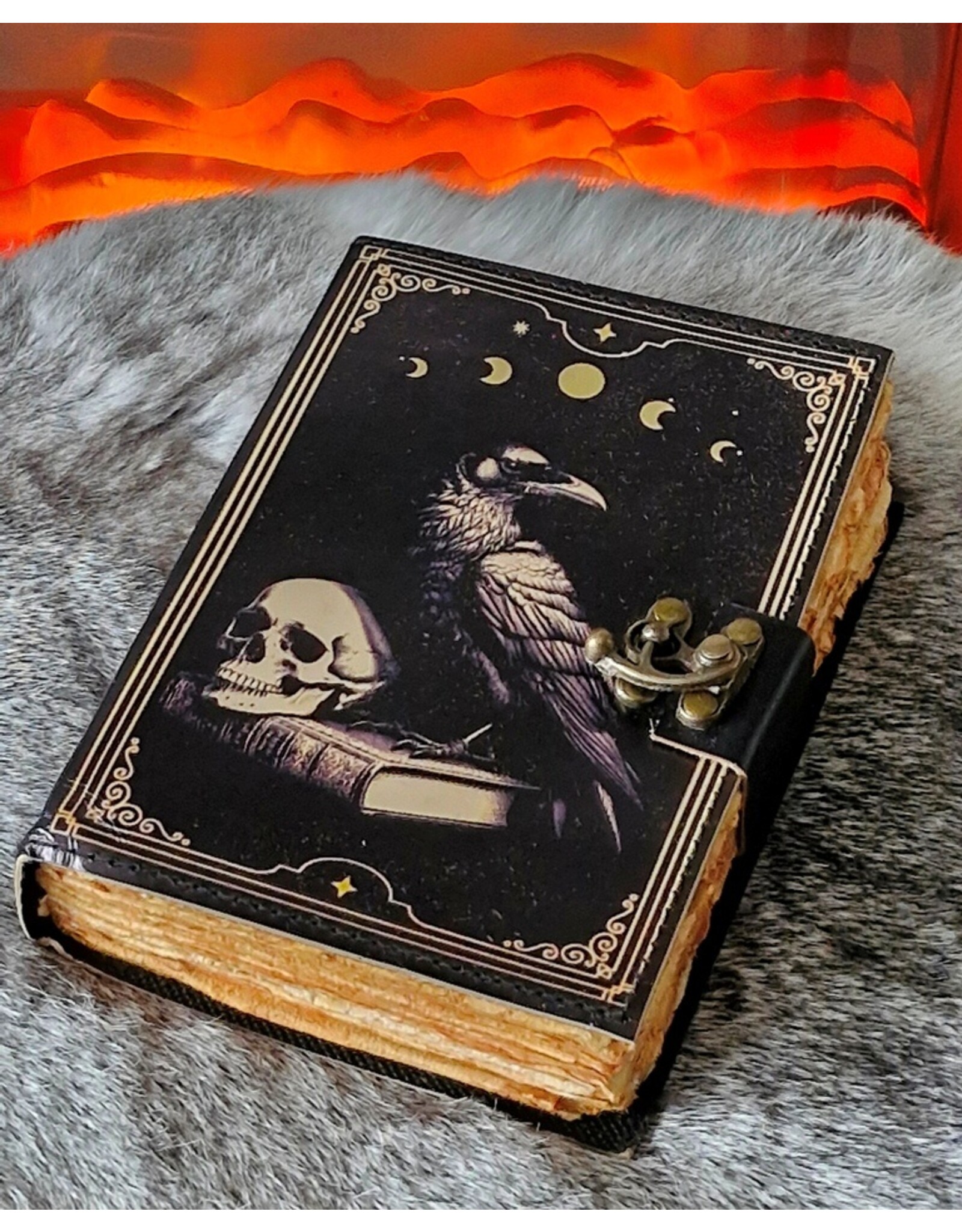 BB Miscellaneous - Poe's Raven Leather Journal 18x13cm