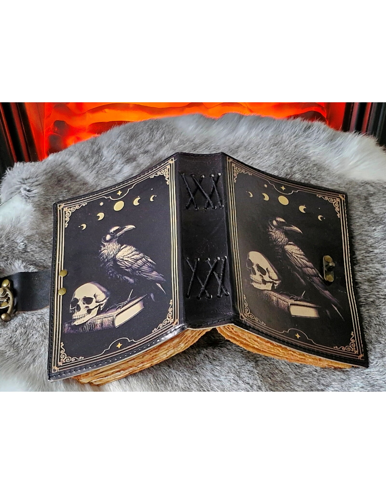 BB Miscellaneous - Poe's Raven Leren Dagboek 18x13cm