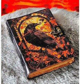 BB Gothic Raven Leather Journal 18x13cm