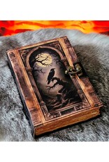 BB Miscellaneous - Raven and Moon Leather Journal 18x13cm