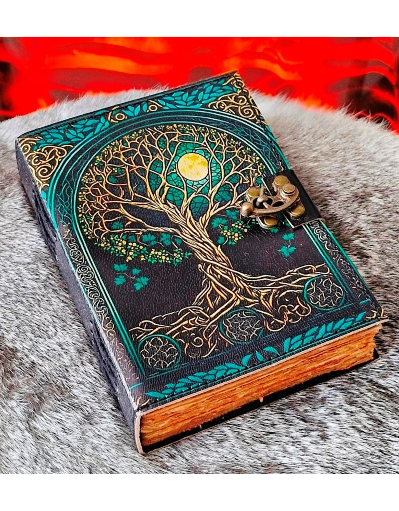 BB Miscellaneous -  Tree of Life Yggdrasil Leather Journal 18x13cm