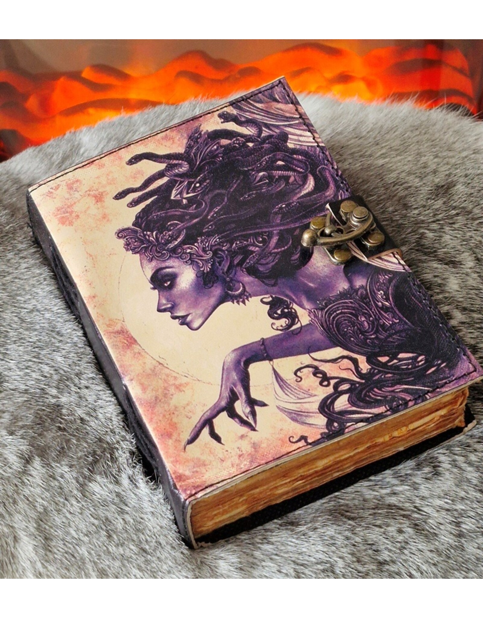 BB Miscellaneous - Medusa Leather Journal 18x13cm