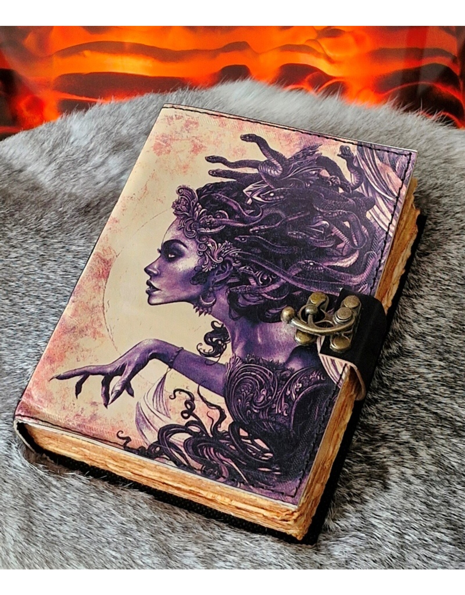 BB Miscellaneous - Medusa Leather Journal 18x13cm