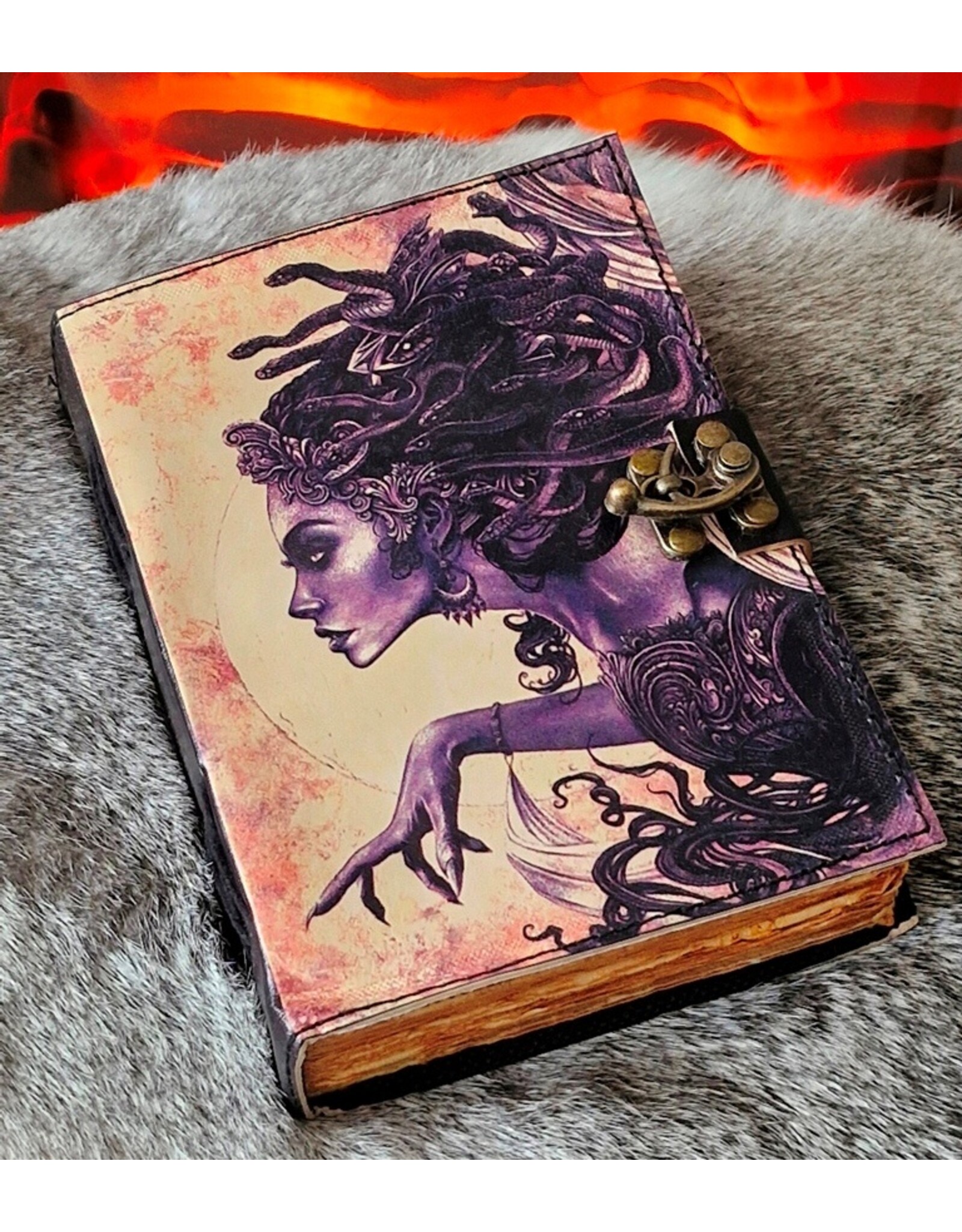 BB Miscellaneous - Medusa Leather Journal 18x13cm