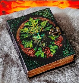 BB Green Man Leather Journal 18x13cm