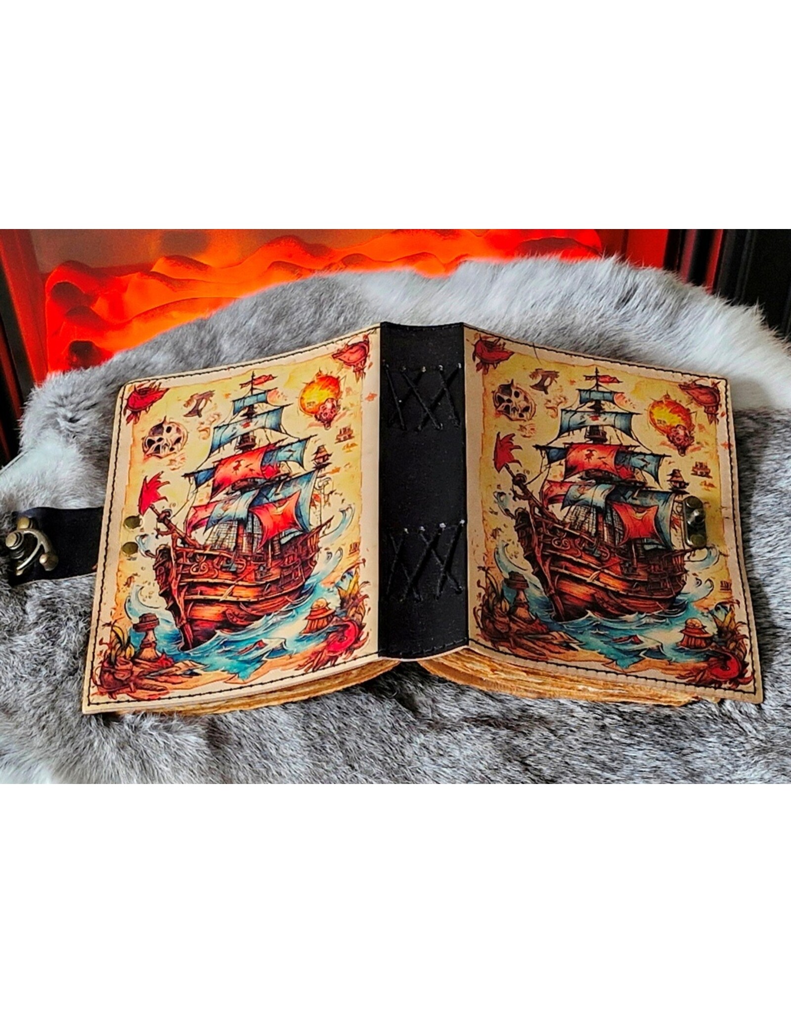 BB Miscellaneous - Piraten Schip Leren Dagboek 18x13cm