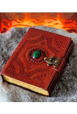 BB Miscellaneous - Vintage Leather Journal with Green Stone